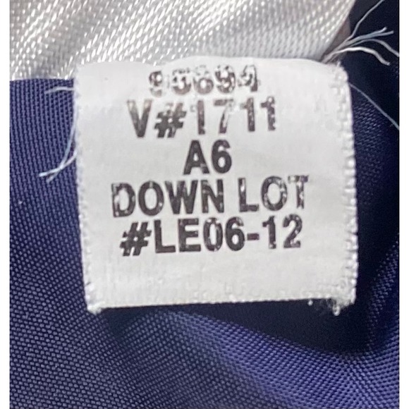 Lands' End Women's Large Navy Blue Down Puffer Vest Snap Front Quilted - Picture 4 of 10